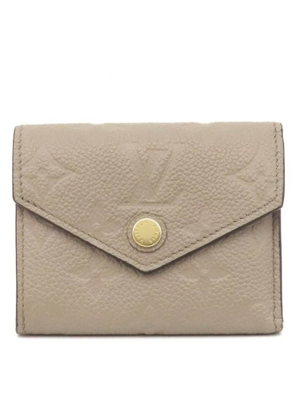 Louis Vuitton Trifold Wallet Portefeuille Zoe Monogram Empreinte Tourterelle